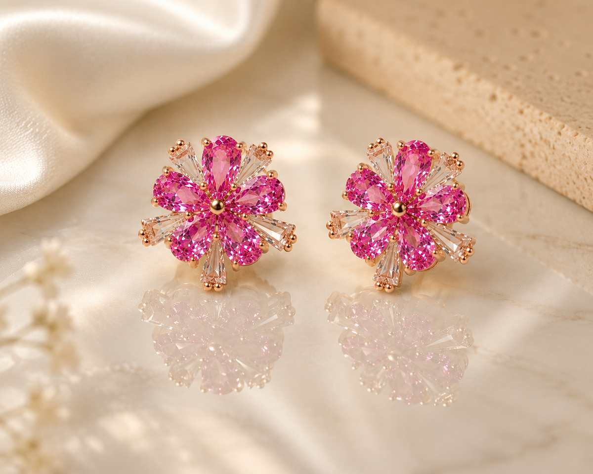 Petalia Studs – Pink
