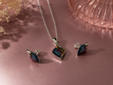 Aurora Leaf Pendant Set