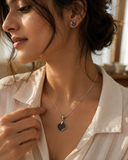 Aurora Leaf Pendant Set