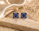 Royale Prism Studs – Sapphire Blue