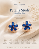 Petalia Studs – Sapphire Blue