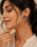 Petalia Studs – Sapphire Blue