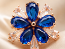 Petalia Studs – Sapphire Blue