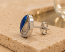 Celeste Crescent Studs