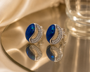 Celeste Crescent Studs