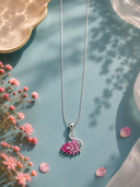 Rosé Swan Necklace