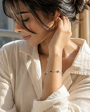 Rosé Fleur Bracelet-Blue