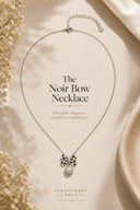 Noir Bow Necklace